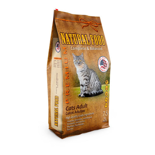 NATURAL FOOD GATOS ADULTOS 7.5 kg.