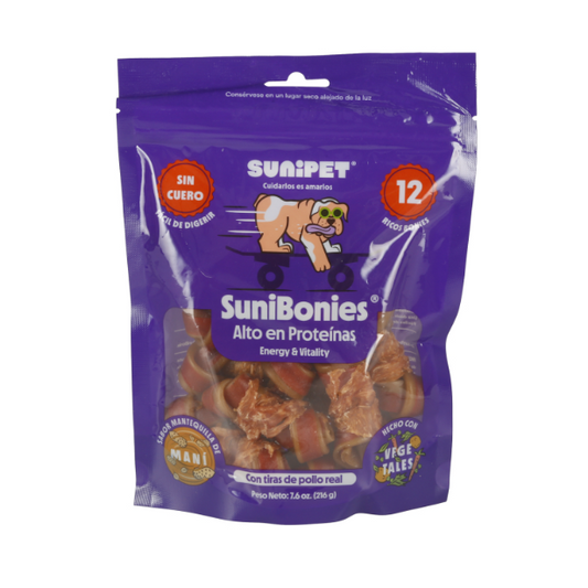 SUNIPET SUNIBONIES ALTO EN PROTEINAS 216 gr.