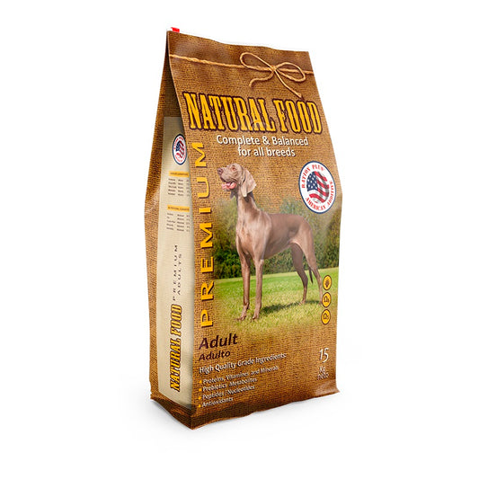 NATURAL FOOD PERROS ADULTOS 15 kg.