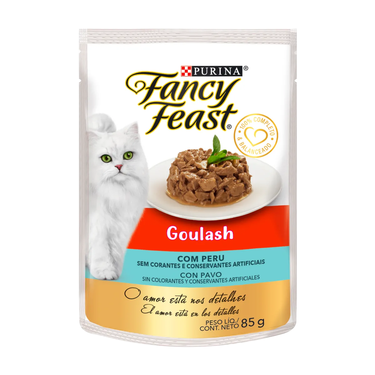 FANCY FEAST POUCHE GOULASH PAVO 85 gr.