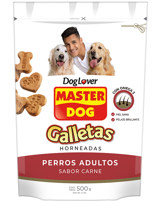 MASTER DOG GALLETAS ADULTOS CARNE 500 gr.