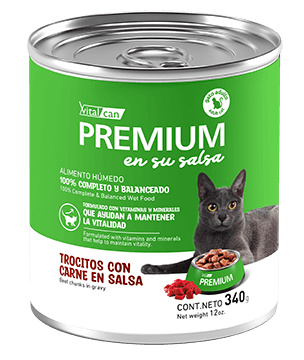 VITAL CAN PREMIUM EN SU SALSA LATA ADULTO TROCITOS 340 gr.