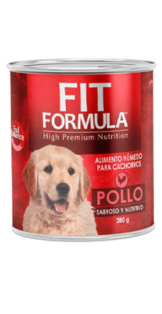 FIT FORMULA DOG LATA CACHORRO POLLO 280 gr.