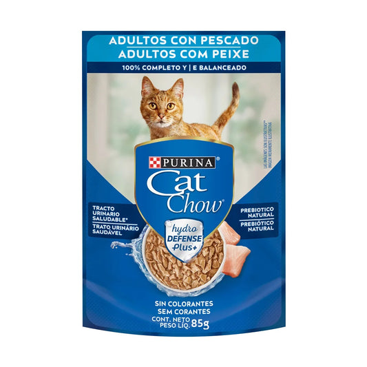 CAT CHOW POUCH ADULTOS PESCADO 85 gr.