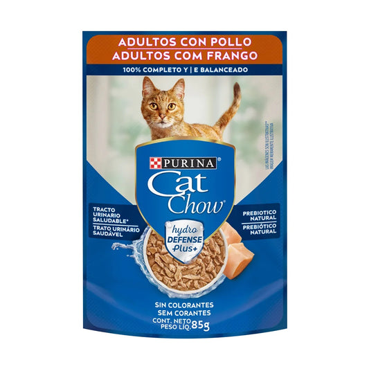 CAT CHOW POUCH ADULTOS POLLO 85 gr.