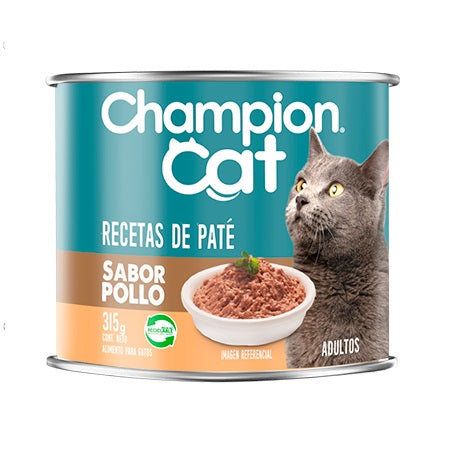 CHAMPION CAT LATA ADULTOS RECETAS DE PATE POLLO 315 gr.