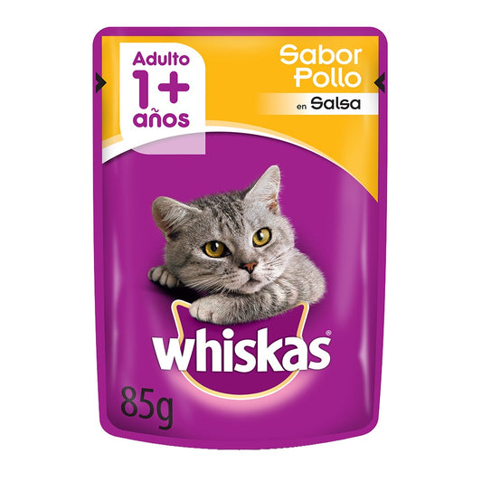 WHISKAS POUCH ADULTO POLLO 85 gr.