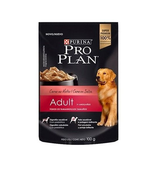 PRO PLAN DOG POUCH ADULT CARNE EN SALSA 100 gr.