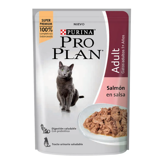 PRO PLAN CAT POUCH ADULT SALMON EN SALSA 85 gr.