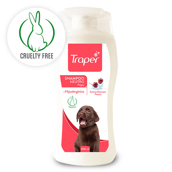 TRAPER SHAMPOO NEUTRO CEREZA CACHORROS 260 ml.