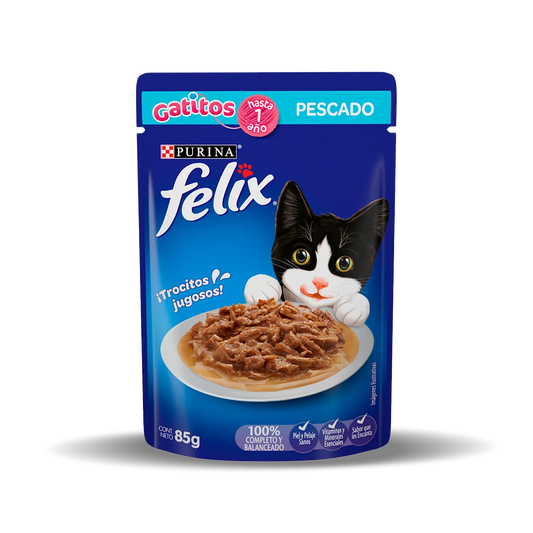 FELIX POUCH GATITOS PESCADO 85 gr.