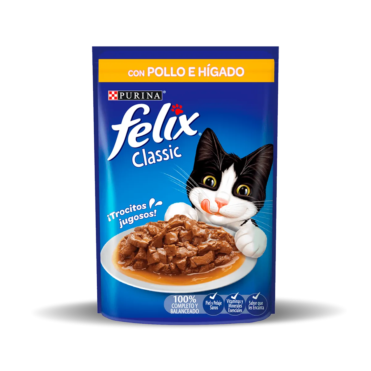 FELIX POUCH CLASSIC POLLO E HIGADO 85 gr.