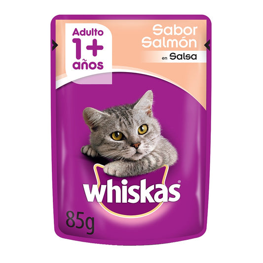 WHISKAS POUCH ADULTO SALMON 85 gr.