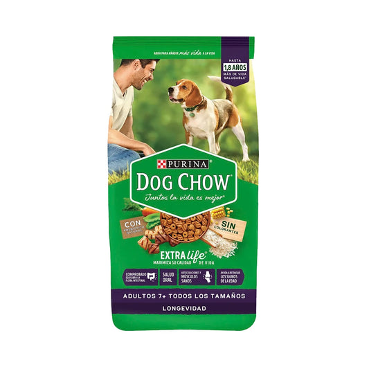 DOG CHOW EXTRALIFE ADULTOS SENIOR 7+ LONGEVIDAD