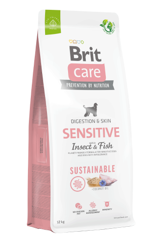 BRIT CARE DOG SUSTAINABLE SENSITIVE - INSECT & FISH