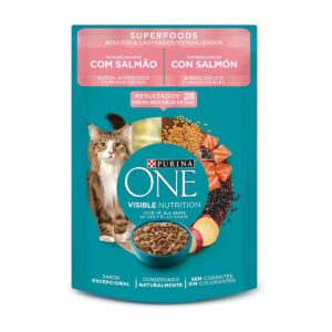 PURINA ONE CAT POUCHE SUPERFOODS SALMON 85 gr.