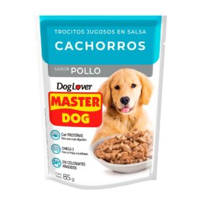 MASTER DOG POUCH CACHORROS TROCITOS EN SALSA POLLO 85 gr.