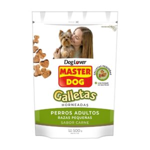 MASTER DOG GALLETAS ADULTOS RAZAS PEQUEÑAS CARNE 500 gr.