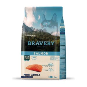 BRAVERY SALMON MINI ADULT SMALL BREEDS 2 kg.