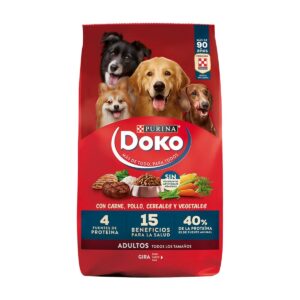 PURINA DOKO ADULTOS CARNE POLLO CEREAL Y VEGETALES 16.5 kg.