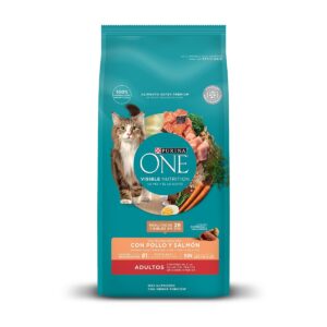 PURINA ONE CAT ADULTOS POLLO Y SALMON 2 kg.