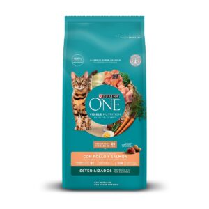 PURINA ONE CAT ESTERILIZADOS POLLO Y SALMON 2 kg.