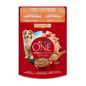 PURINA ONE DOG POUCHE SUPER NUTRIENTES POLLO 85 gr.