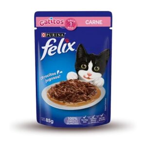 FELIX POUCH GATITOS CARNE 85 gr.
