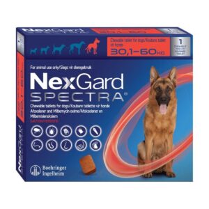 NEXGARD SPECTRA 30,1 A 60 kg. 1 COMPRIMIDO