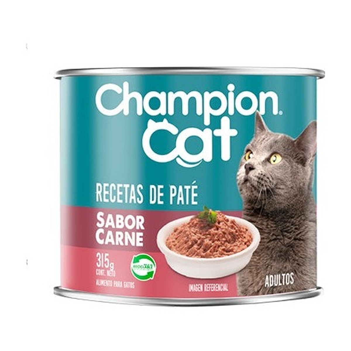 CHAMPION CAT LATA ADULTOS RECETAS DE PATE CARNE 315 gr.