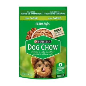 DOG CHOW POUCH CACHORROS CARNE 100 gr.