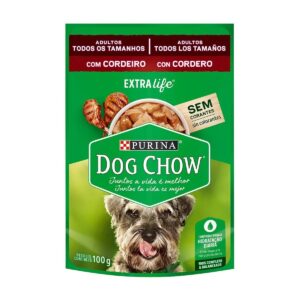 DOG CHOW POUCH ADULTOS CORDERO 100 gr.