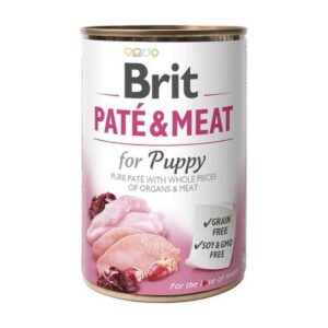 BRIT LATA PATE & MEAT FOR PUPPY 400 gr.