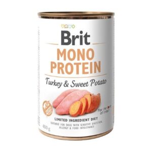 BRIT LATA MONO PROTEIN - TURKEY & SWEET POTATO 400 gr.