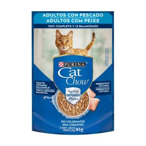 CAT CHOW POUCH ADULTOS PESCADO 85 gr.