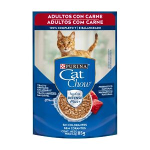 CAT CHOW POUCH ADULTOS CARNE 85 gr.