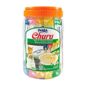 CHURU CAT VARIEDADES ATUN Y POLLO 50 UNID.
