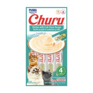 CHURU CAT POLLO CANGREJO 4 UNID.
