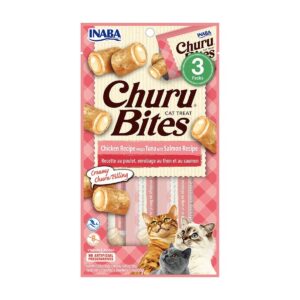 CHURU BITES CAT POLLO ATUN Y SALMON 3 UNID.