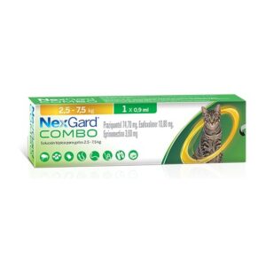 NEXGARD COMBO - PIPETA GATOS 2.5 a 7.5 kg.