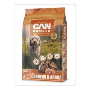 CAN ADULTO CORDERO Y ARROZ 18 kg.