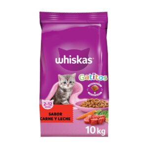 WHISKAS GATITOS CARNE Y LECHE 10 kg.