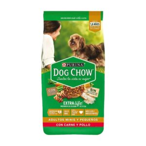 DOG CHOW EXTRALIFE ADULTOS MINIS Y PEQUEÑOS CARNE Y POLLO
