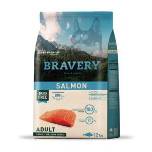 BRAVERY SALMON ADULT LARGE / MEDIUM BREEDS 12 kg.