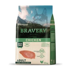 BRAVERY CHICKEN ADULT LARGE / MEDIUM BREEDS 12 kg.